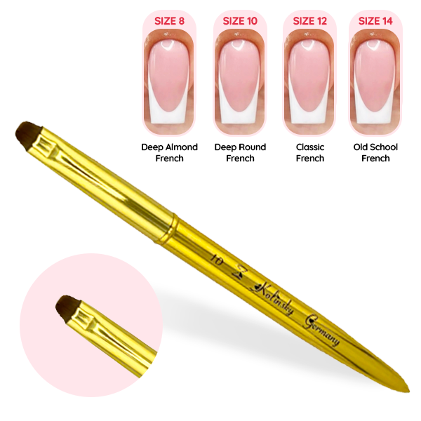 Z Brushes - French – Gold Handle 1 Z Brushes - French – Gold Handle