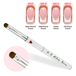 Z Brushes - French – Metal Heart Handle