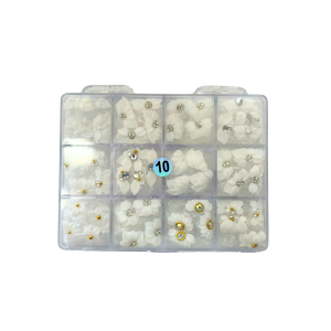 10 3D flowers white jkiocean