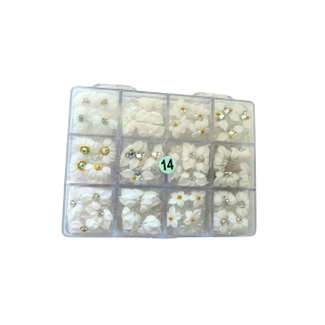 14 3D flowers white jkiocean