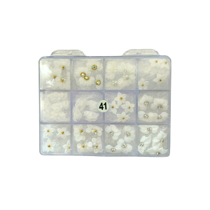 41 3D flowers white jkiocean
