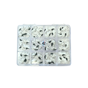 42 3D butterflies white