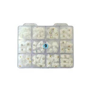 9 3D flowers white jkiocean