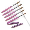 Double Lightning Kolinsky Brush Purple Handle 1