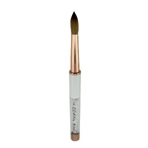 ZZ Brushes – Kolinsky Fancy White Handle size14 Jkiocean 5
