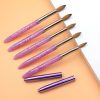 Double Kolinsky Brushes Purple Handle