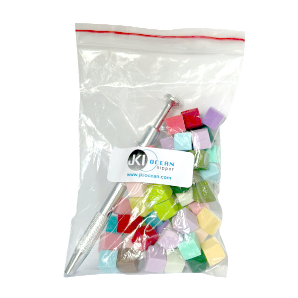 Colorful puffy sponge