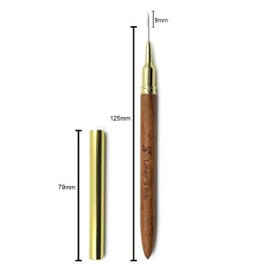 Brown Wooden Handle Liner Brush