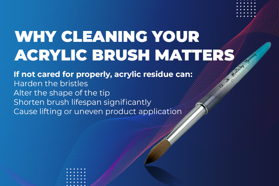 acrylic brush cleaning
