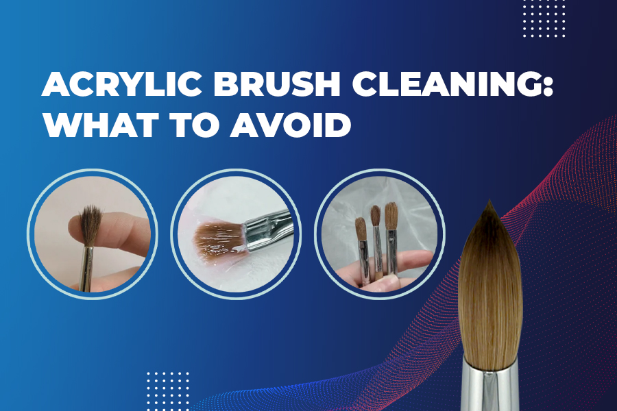 acrylic brush cleaning