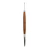 Brown Wooden Handle Double-Head Silicone