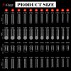 Dual Form Tip Nails - Extension for Gel Builder 9 Nail Tips - Nail Form - Clear