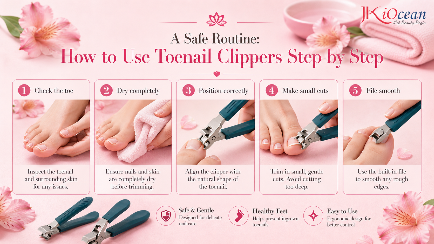 How to Use Toenail Clippers: A Simple, Safe Method for Clean Cuts and Fewer Ingrowns 4 How to Use Toenail Clippers