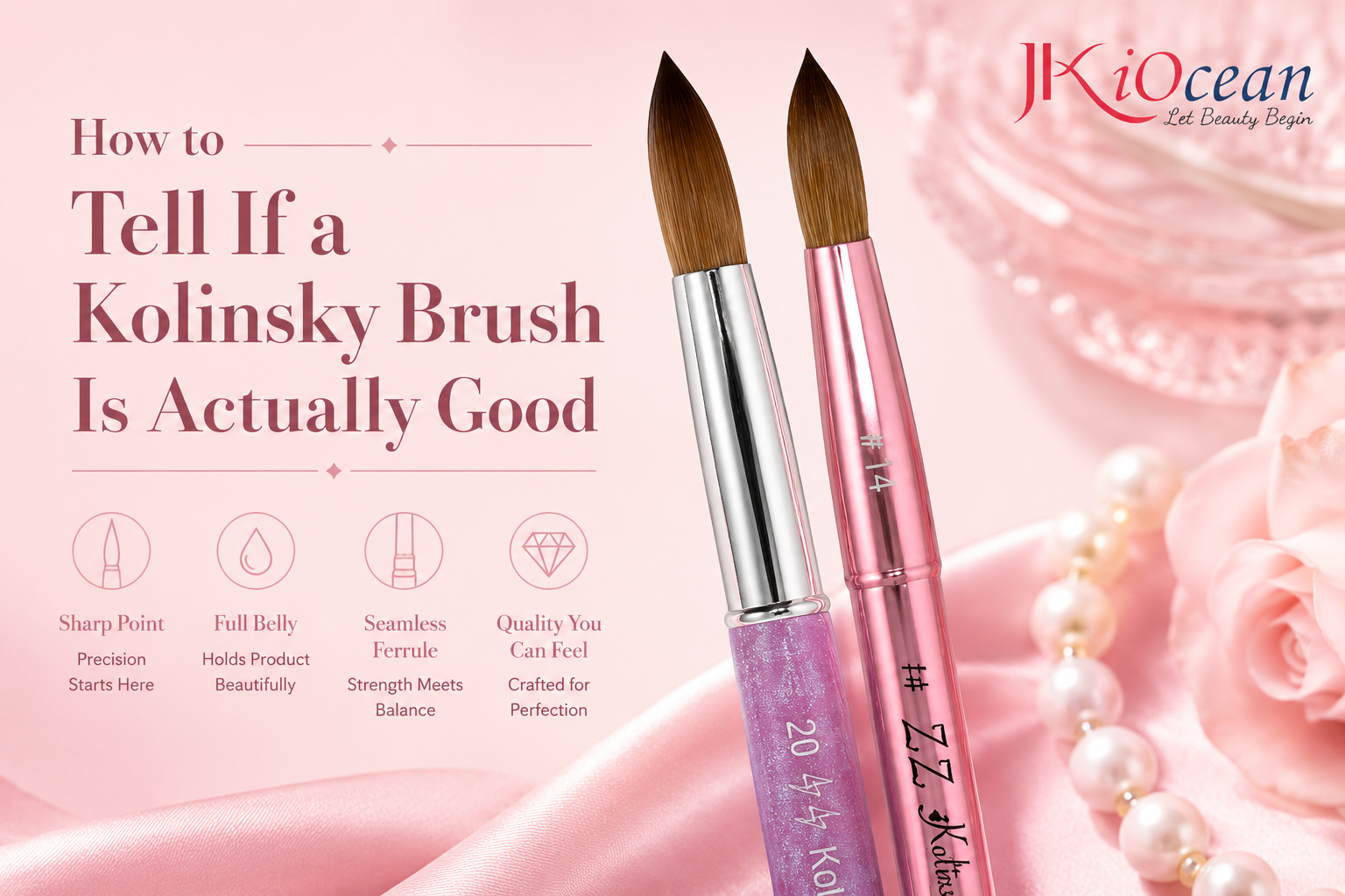 Kolinsky Sable Brushes for Acrylic Nails