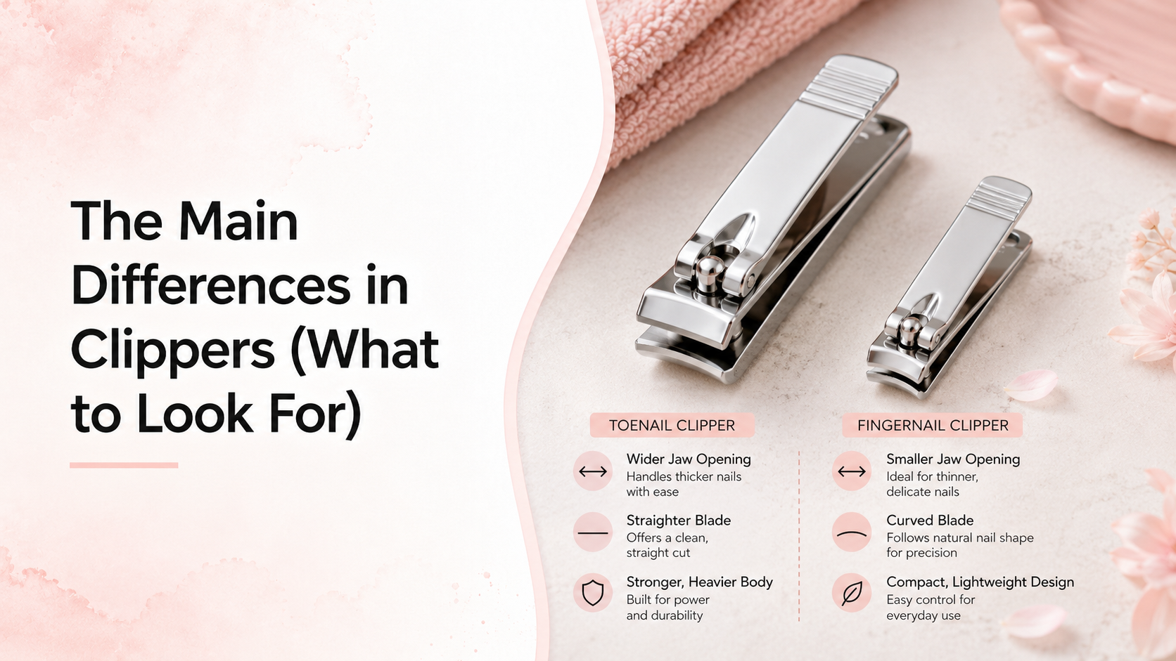 What Is the Difference Between Toenail Clippers and Fingernail Clippers