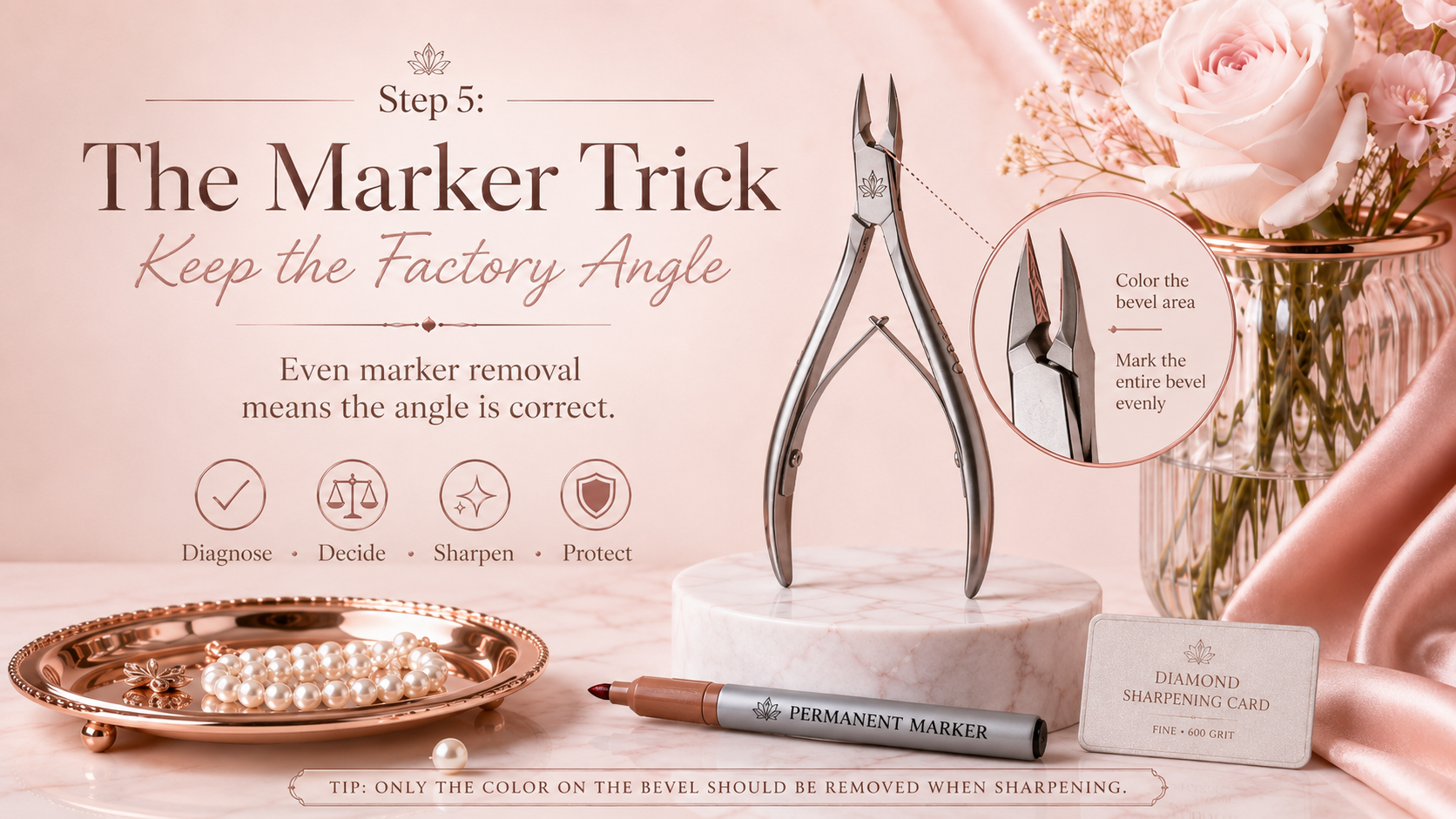 How To Sharpen Cuticle Nippers