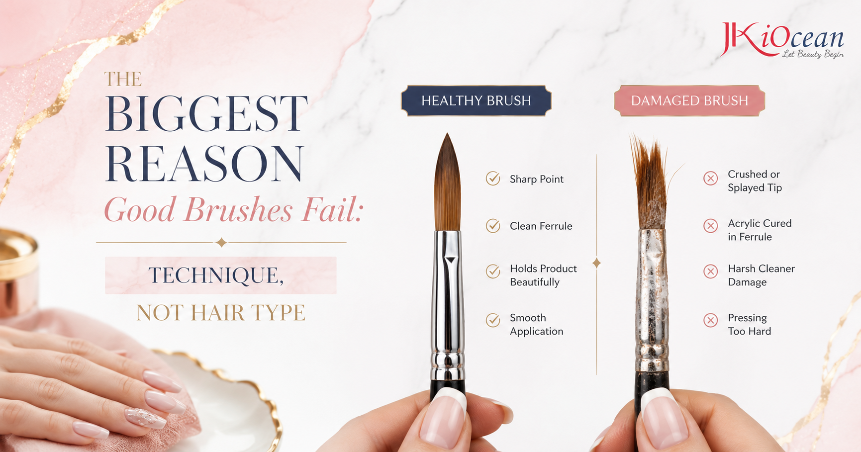 Why Professional Nail Techs Prefer Kolinsky Brushes