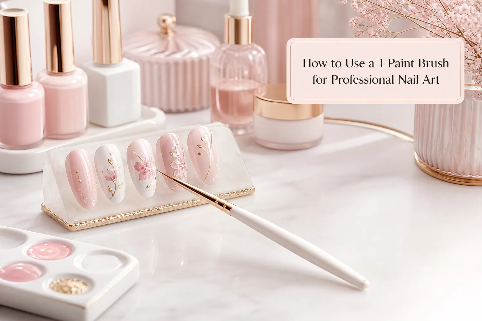 How to Use a 1 Paint Brush for Professional Nail Art