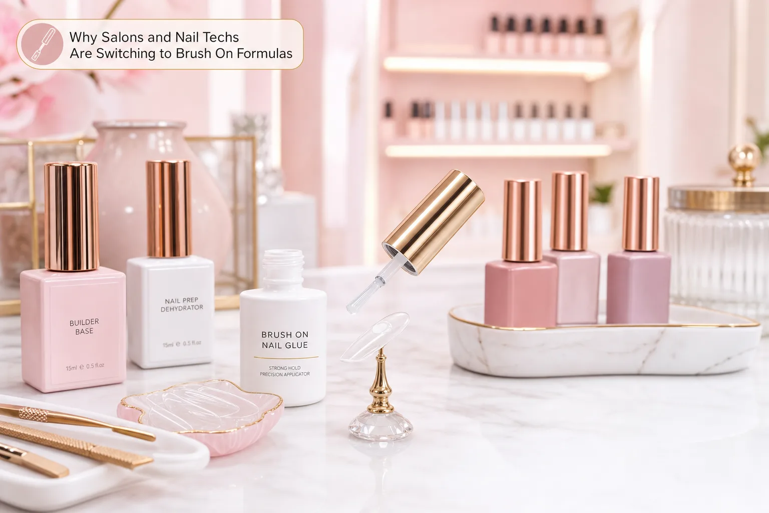 Why Salons and Nail Techs Are Switching to Brush On Formulas