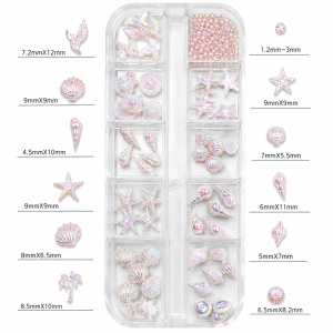 Charm in box ( Aurora-Ocean-Pink)