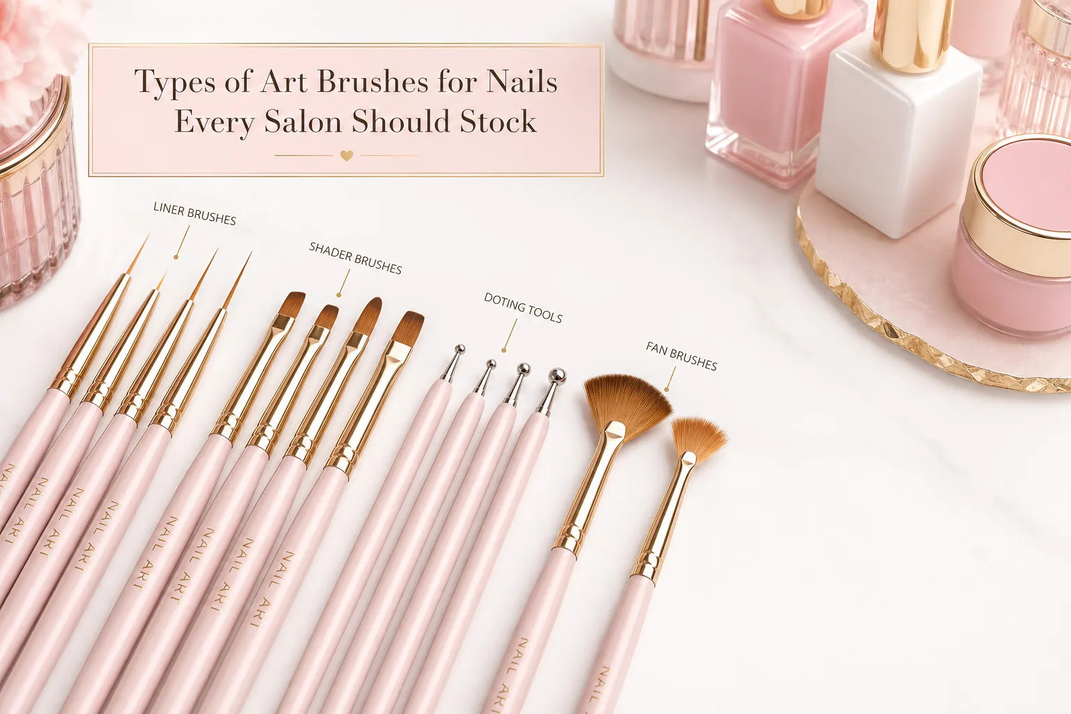 Types of Art Brushes for Nails Every Salon Should Stock