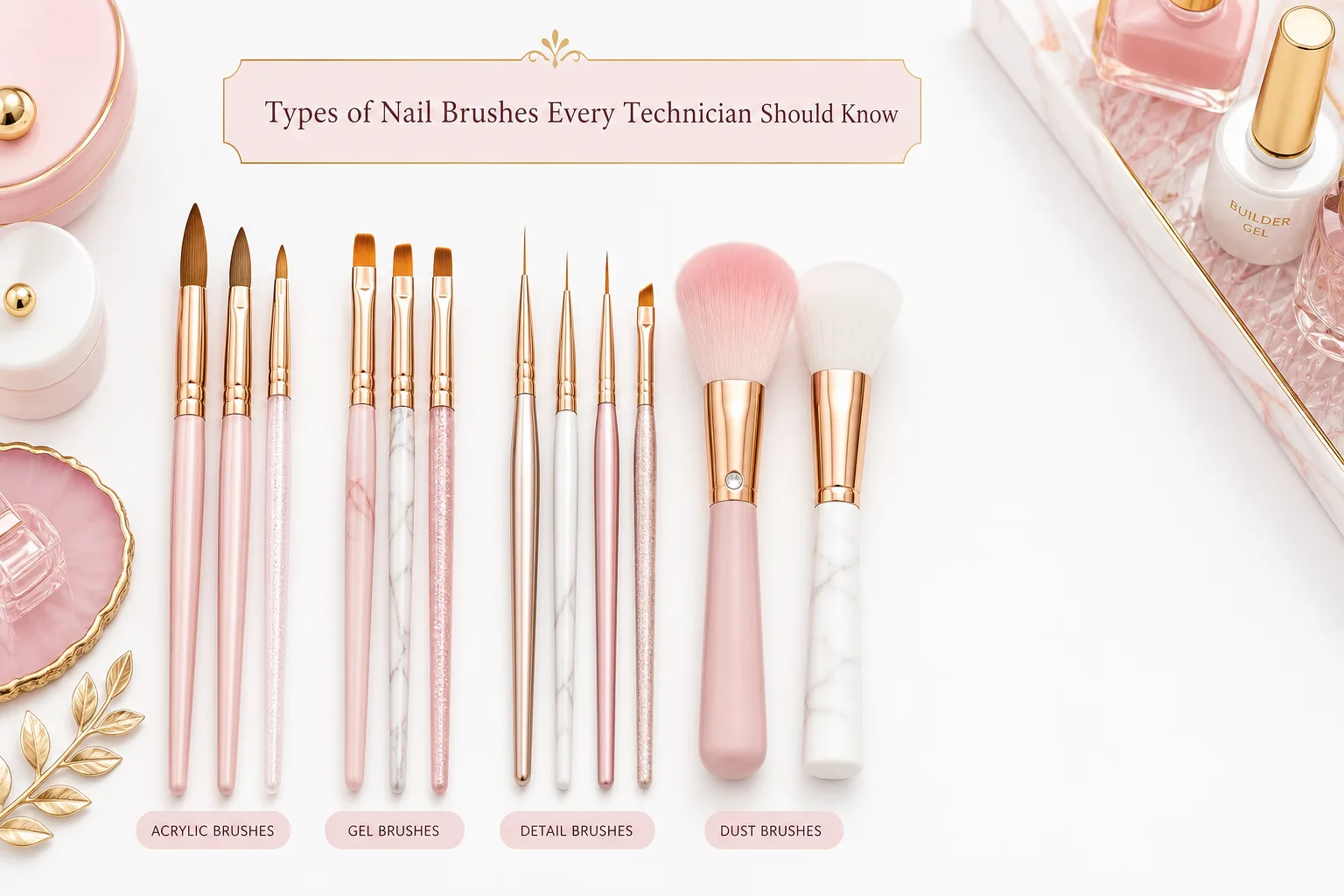 Types of Nail Brushes Every Technician Should Know