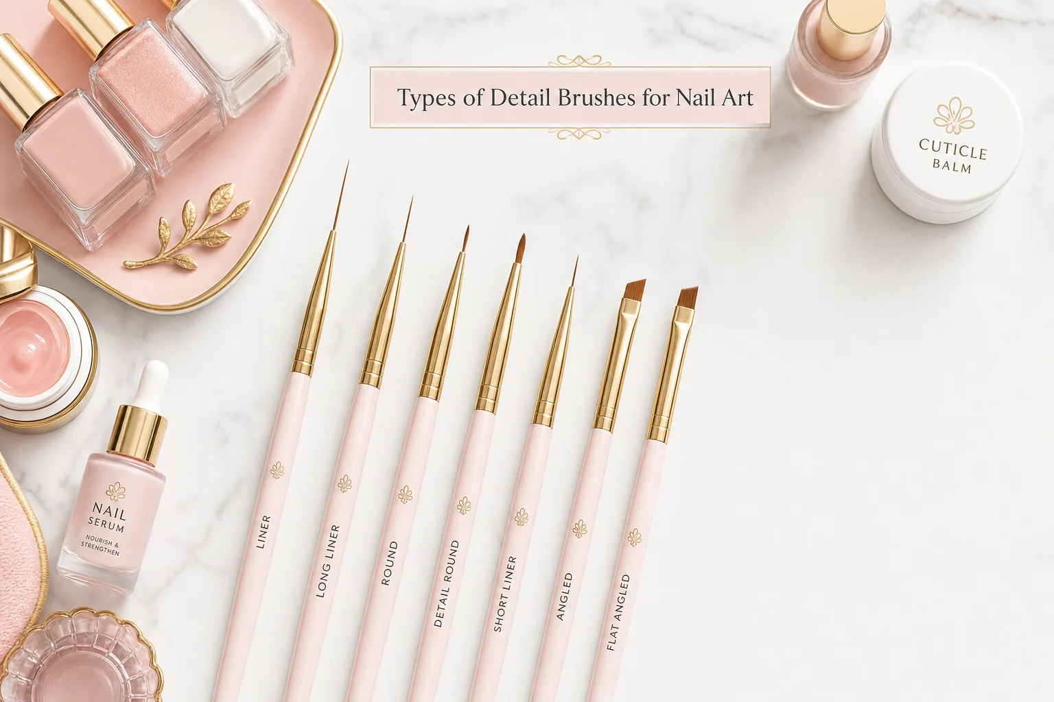 Types of Detail Brushes for Nail Art