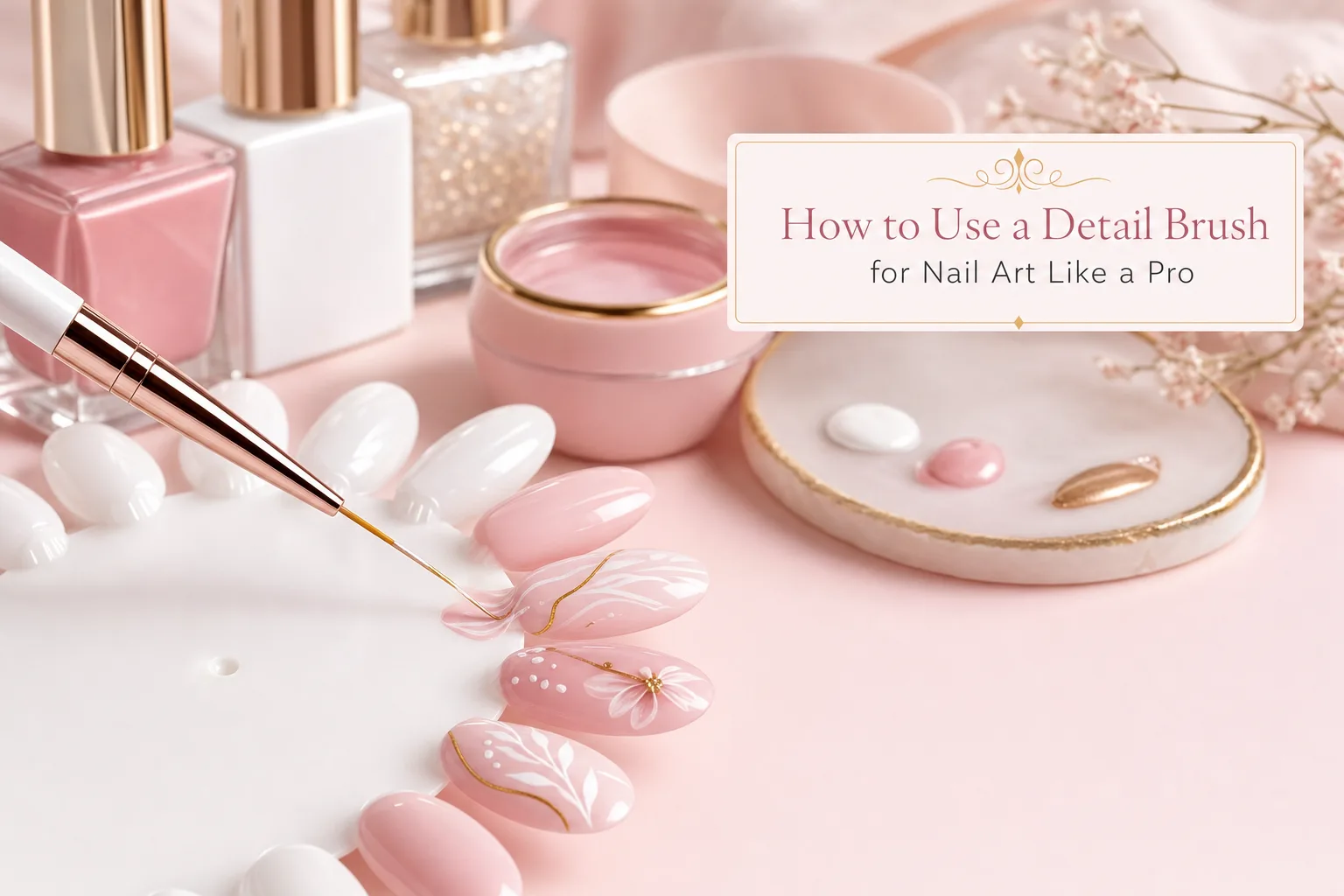 How to Use a Detail Brush for Nail Art Like a Pro