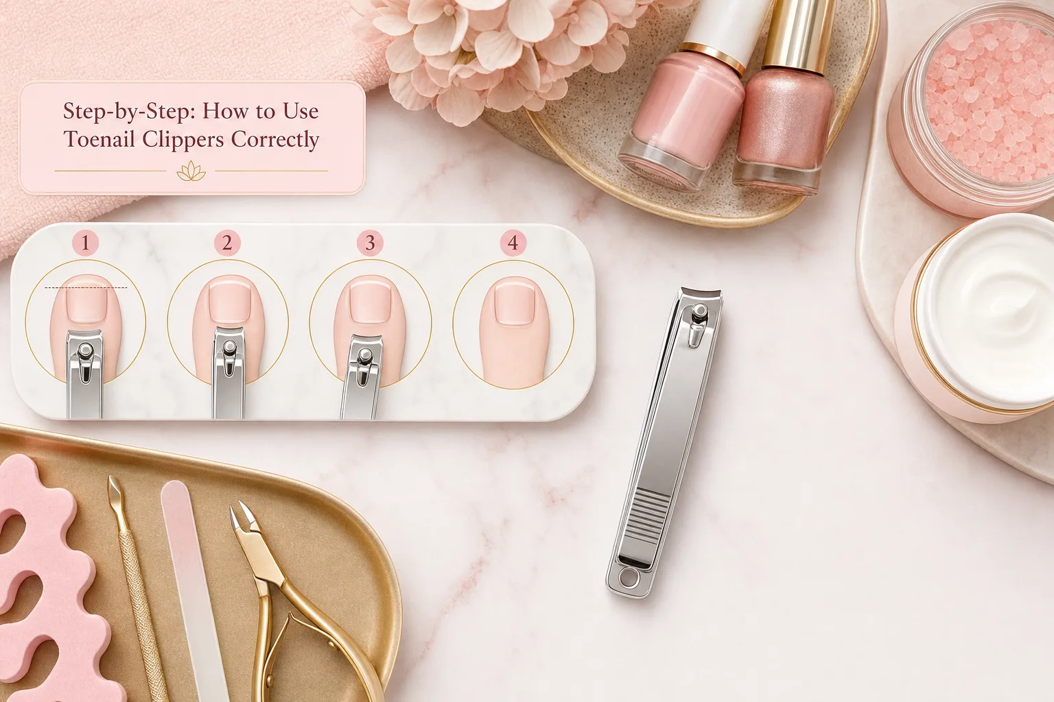 Step-by-Step: How to Use Toenail Clippers Correctly