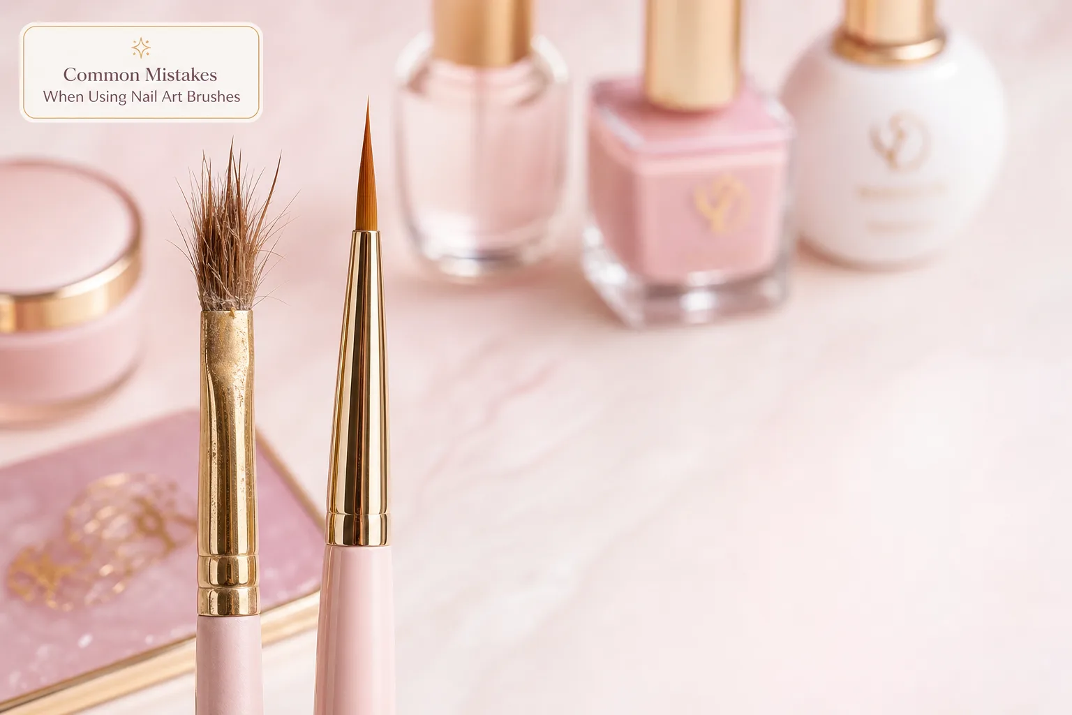 Common Mistakes When Using Nail Art Brushes