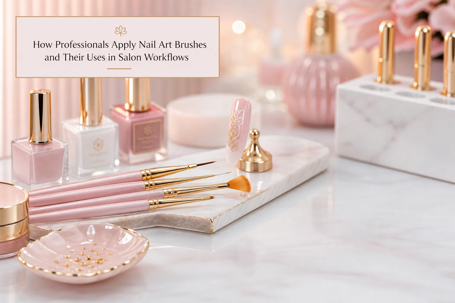 How Professionals Apply Nail Art Brushes and Their Uses in Salon Workflows